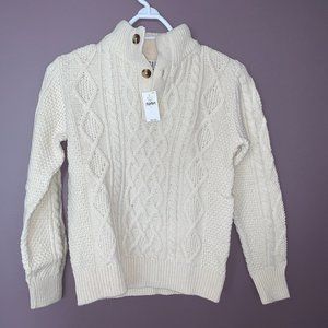 cute button up sweater!